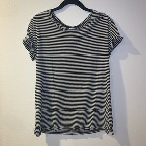 Black and White Striped Tee